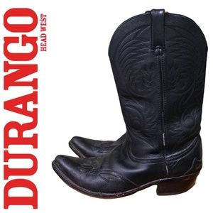 Durango Overlay Pointed Wing Tip Cowboy Boots